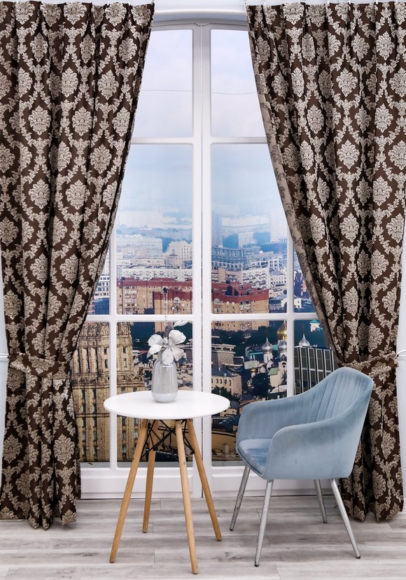 Портьеры с жаккардовым рисунком Верона шир.  580, рис. 12