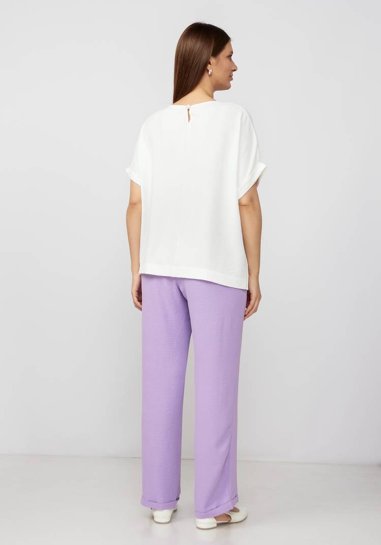 Комплект с ярким принтом на блузе шир.  750, рис. 28