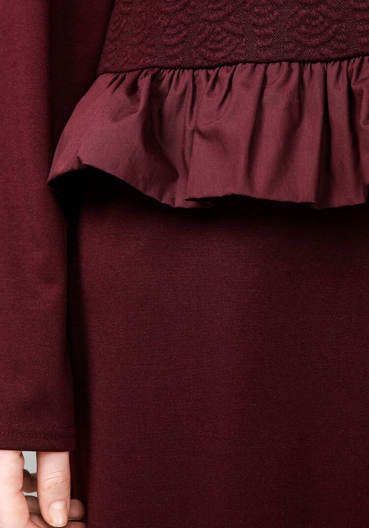 Платье комбинированное из разных тканей шир.  750, рис. 14