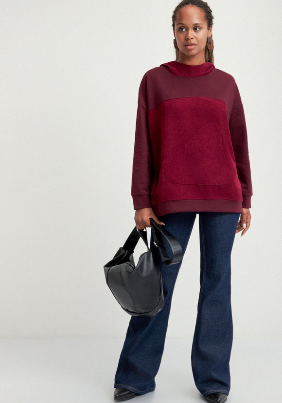 Худи оверсайз комбинированное шир.  580, рис. 19