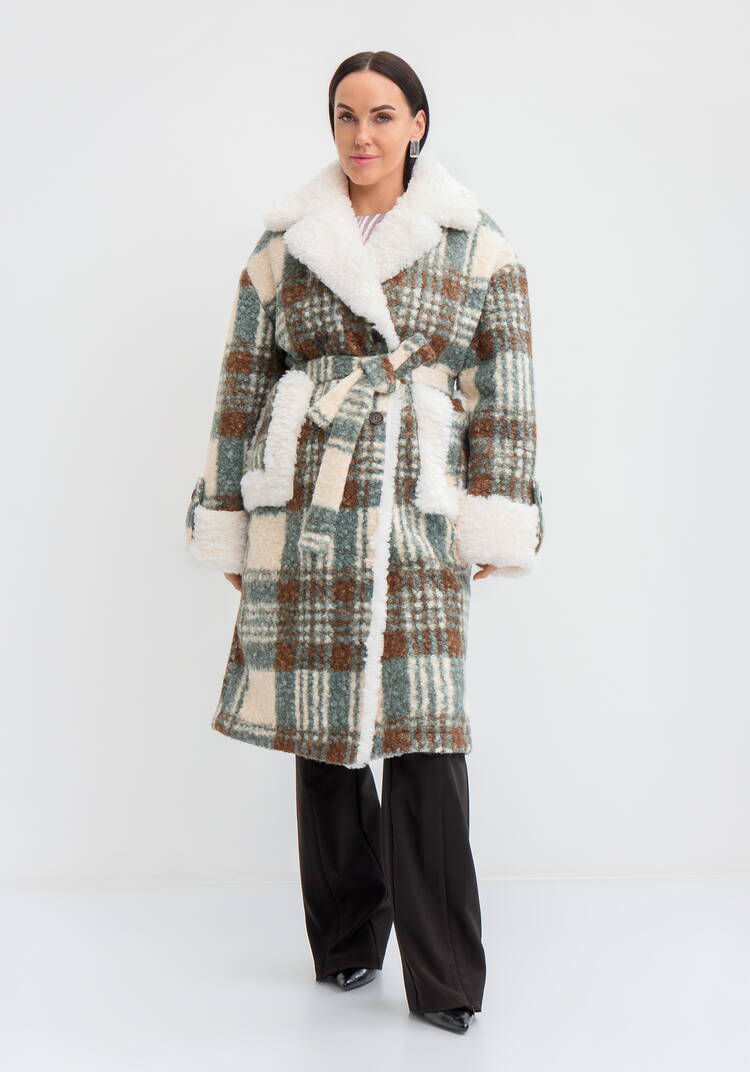 Пальто-эко в клетку шир.  750, рис. 11