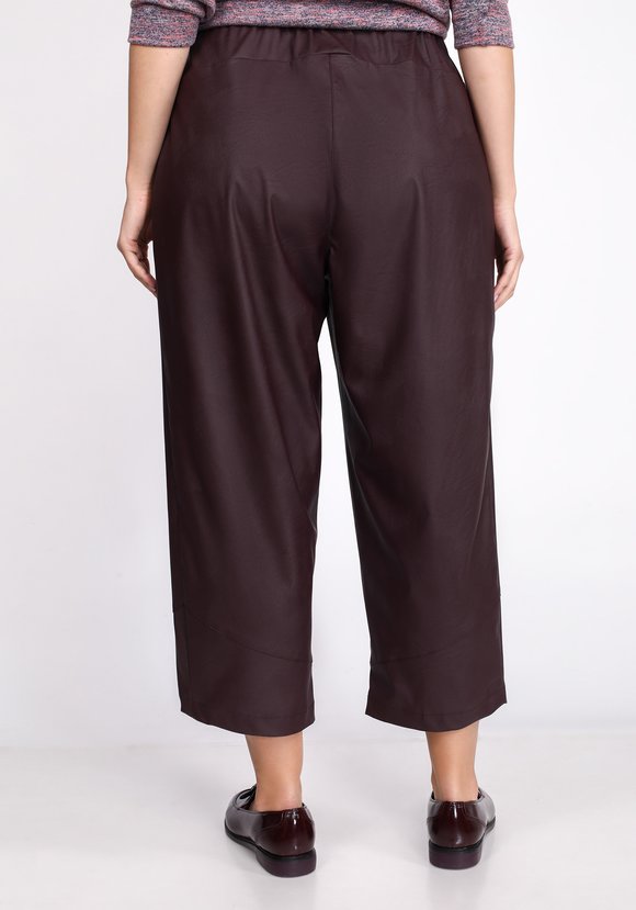 Брюки из экокожи на резинке шир.  580, рис. 10