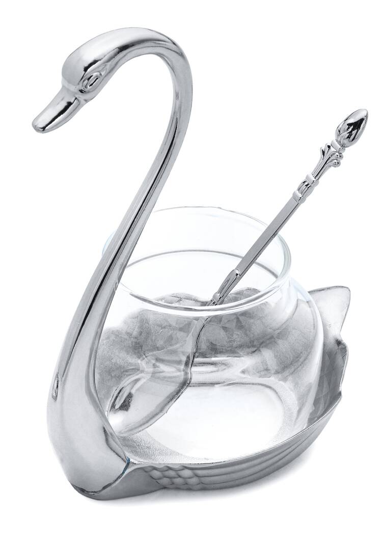 Соусник с ложкой Королевский лебедь шир.  750, рис. 3