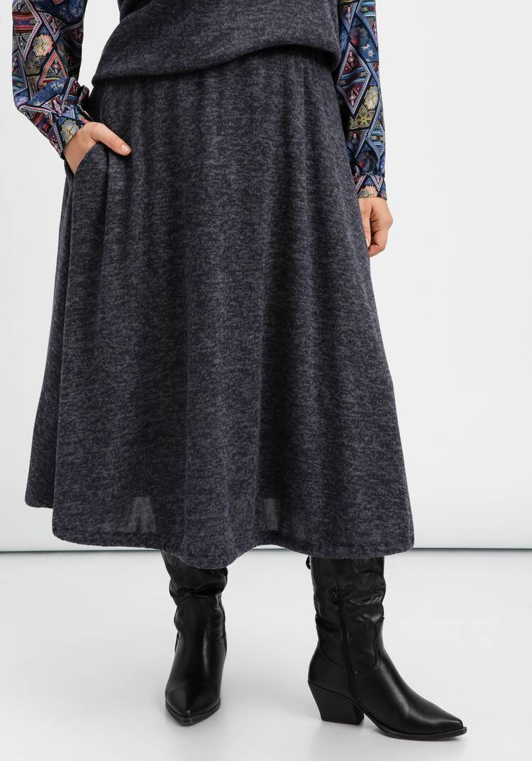 Юбка А-силуэта с кулиской по низу шир.  750, рис. 25