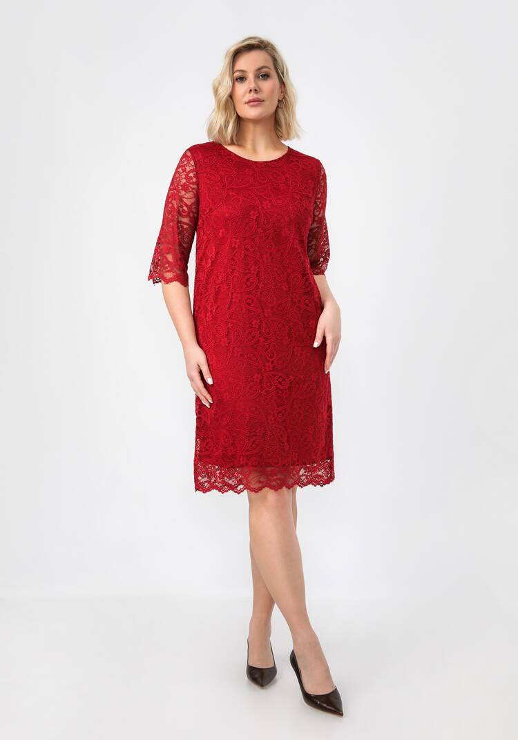 Платье из эластичного гипюра шир.  750, рис. 15