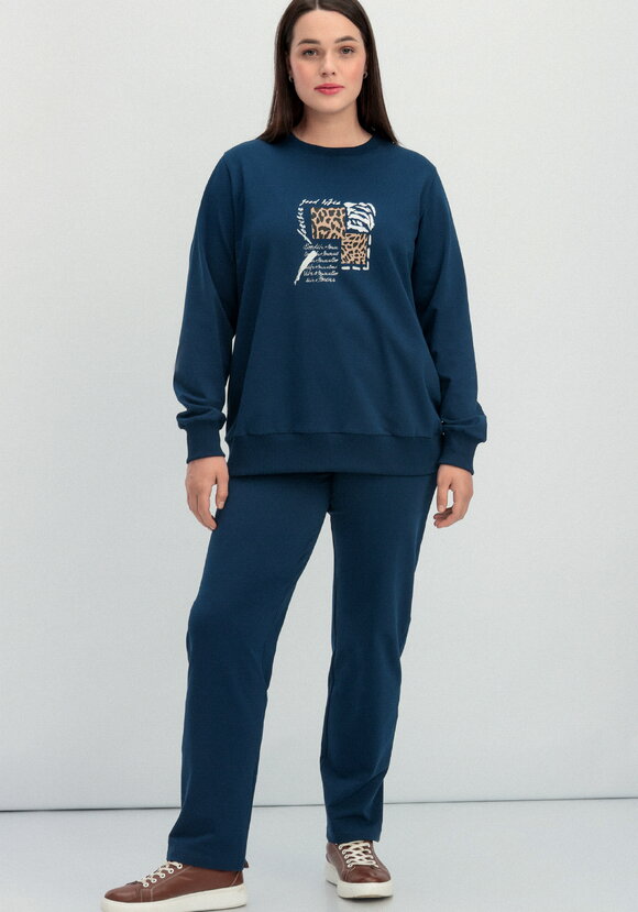 Комплект (брюки и свитшот с принтом) шир.  580, рис. 18