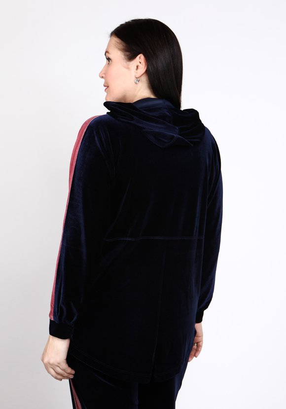 Туника бархатная с капюшоном шир.  580, рис. 4