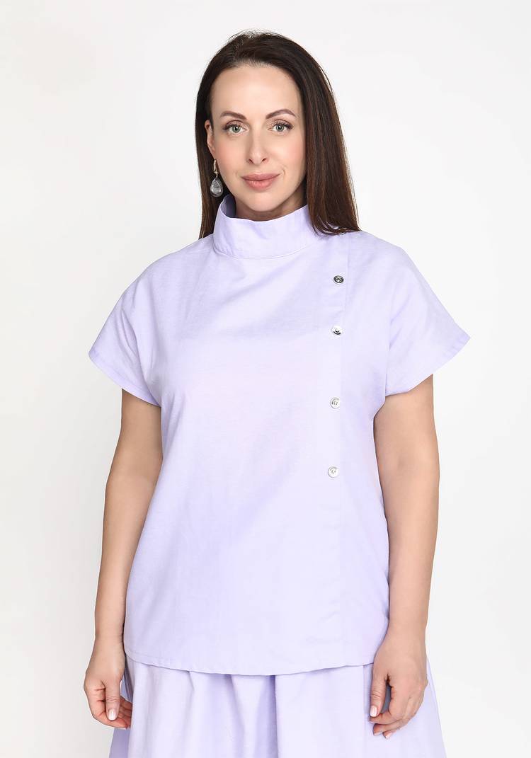 Топ с высоким воротом шир.  750, рис. 6