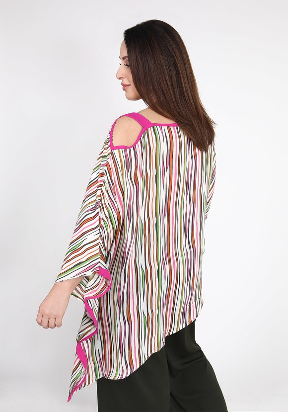 Туника с асимметричным вырезом на бретели шир.  580, рис. 2