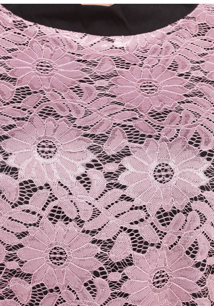 Платье с ажурным верхом и рукавом 3/4 шир.  750, рис. 6