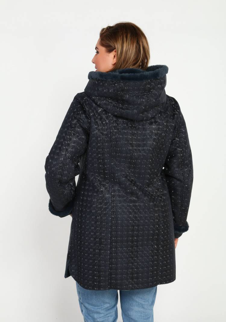 Дубленка с карманами на молнии шир.  750, рис. 8