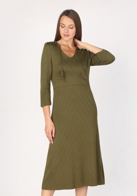 Платье с завязками по горловине шир.  580, рис. 2