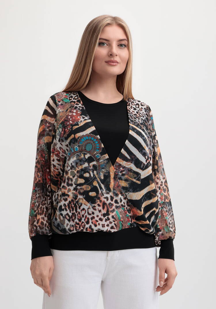 Блуза Африканская история шир.  750, рис. 4