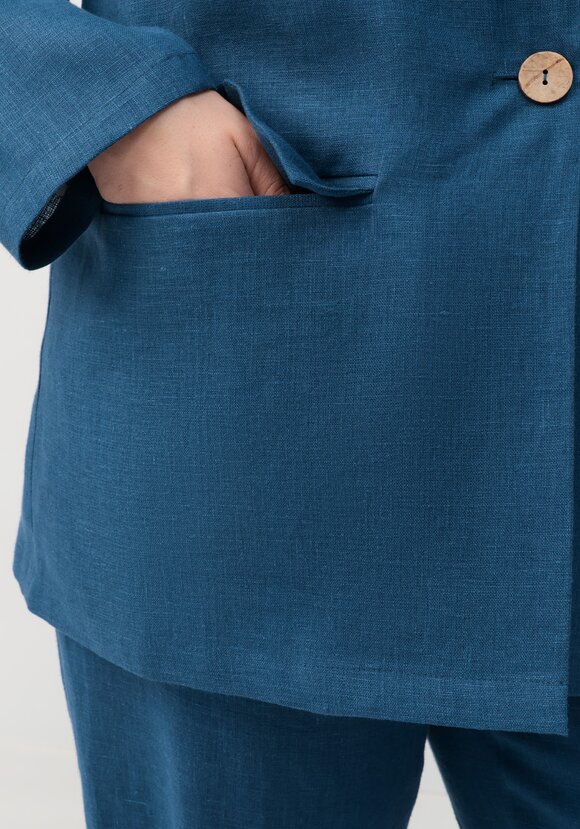 Пиджак из льна Мила шир.  580, рис. 5