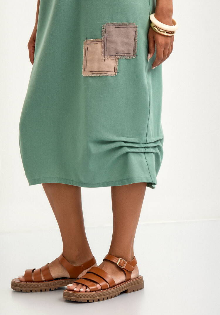 Платье изо льна свободного кроя шир.  750, рис. 6