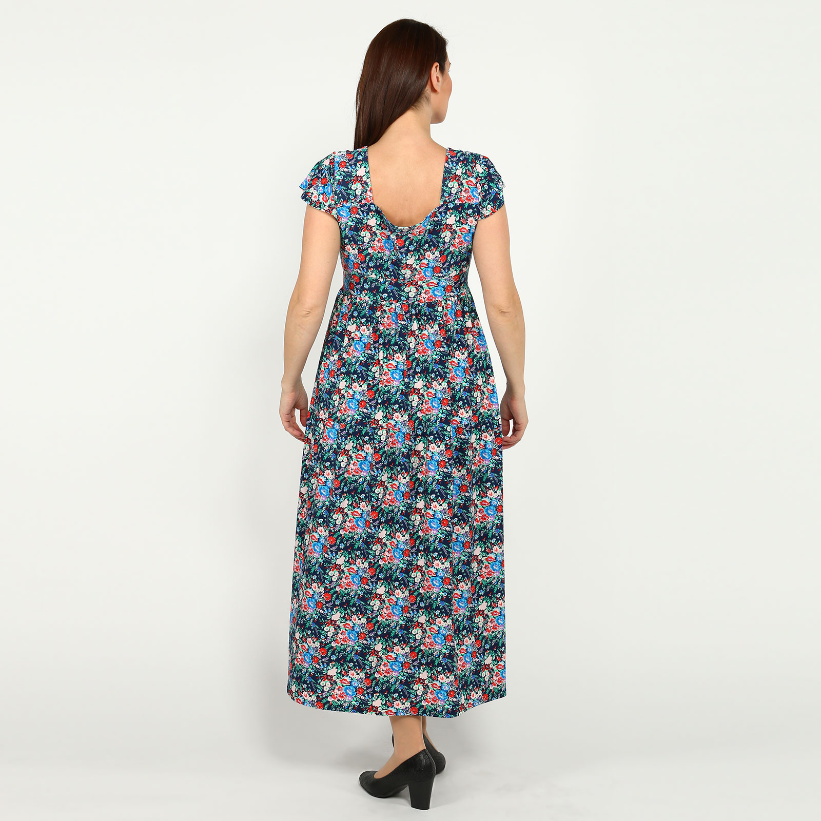 Платье с фигурным вырезом и принтом "цветы" Bianka Modeno, размер 48 - фото 4