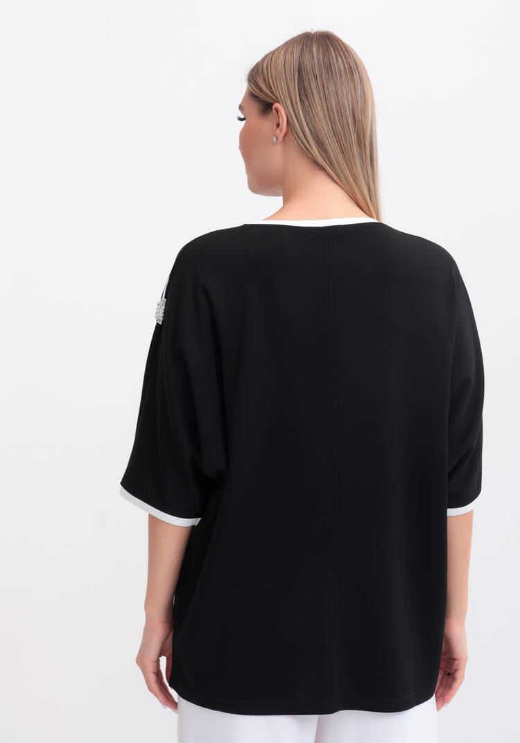 Блуза Цветуший пион шир.  750, рис. 3