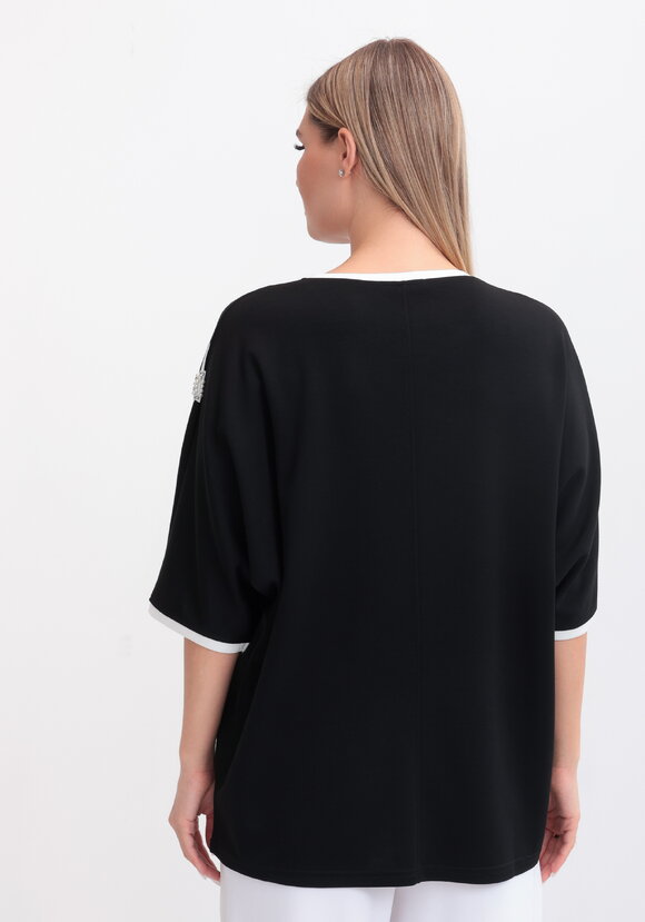 Блуза Цветуший пион шир.  580, рис. 3