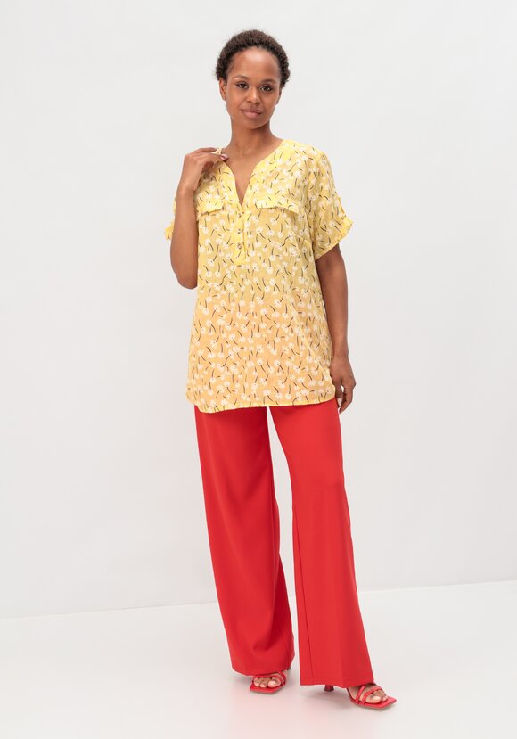 Блуза с цветочным принтом Офелия шир.  580, рис. 24