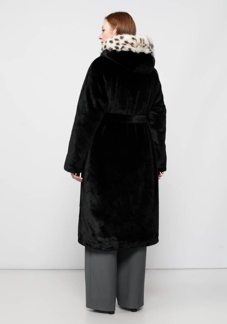 Шуба с леопардовым воротником шир.  750, рис. 10