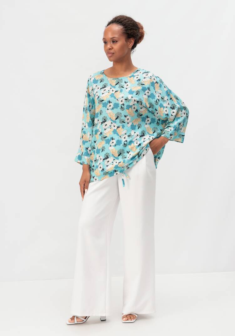 Блуза с принтом Валенсия шир.  750, рис. 7