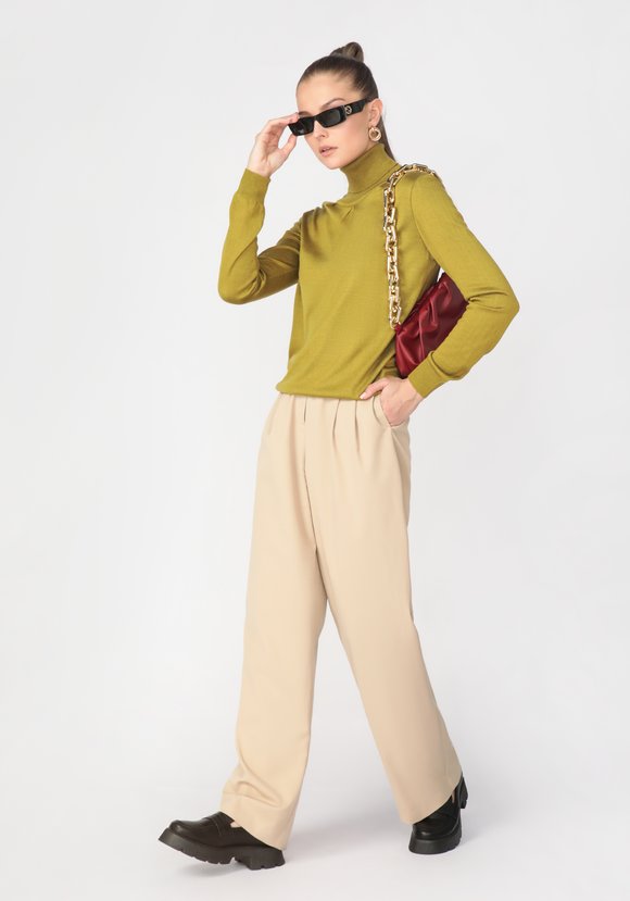 Джемпер женский со складками по полочке шир.  580, рис. 3