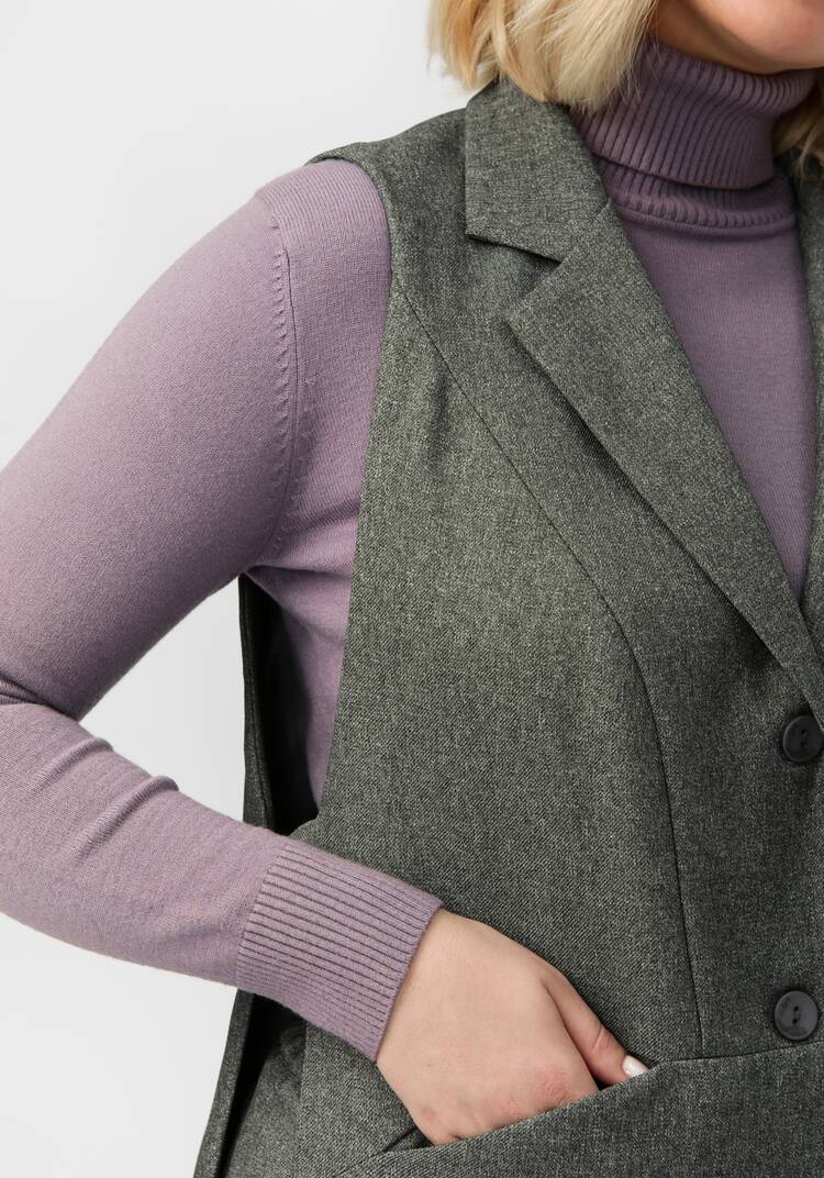 Жилет удлиненный с разрезами по бокам шир.  750, рис. 6