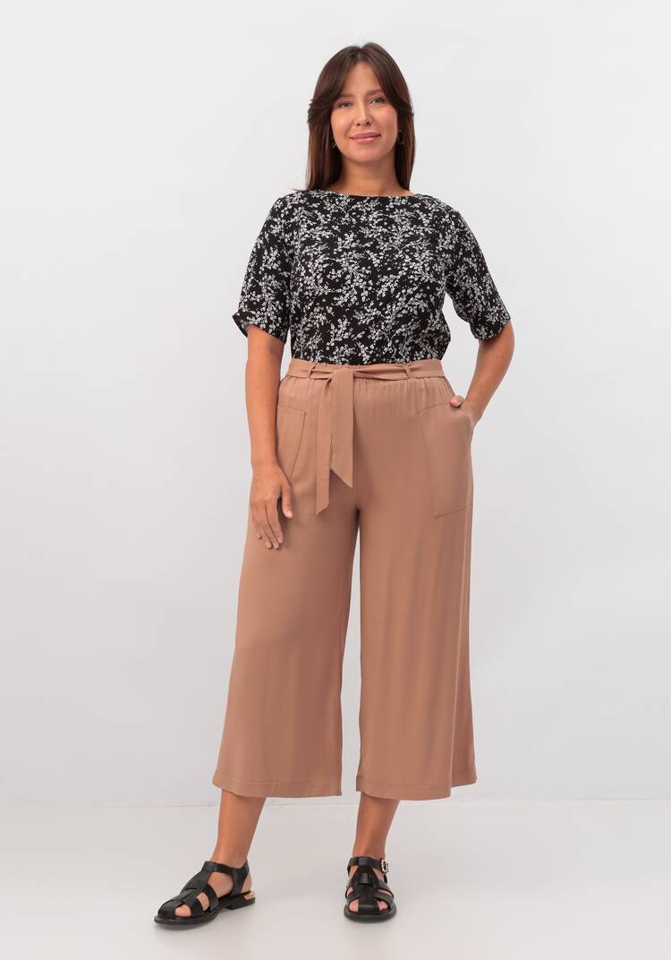 Брюки-кюлоты с накладными карманами шир.  750, рис. 18