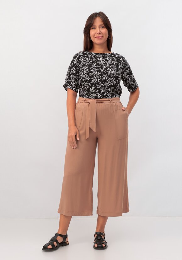 Брюки-кюлоты с накладными карманами шир.  580, рис. 18