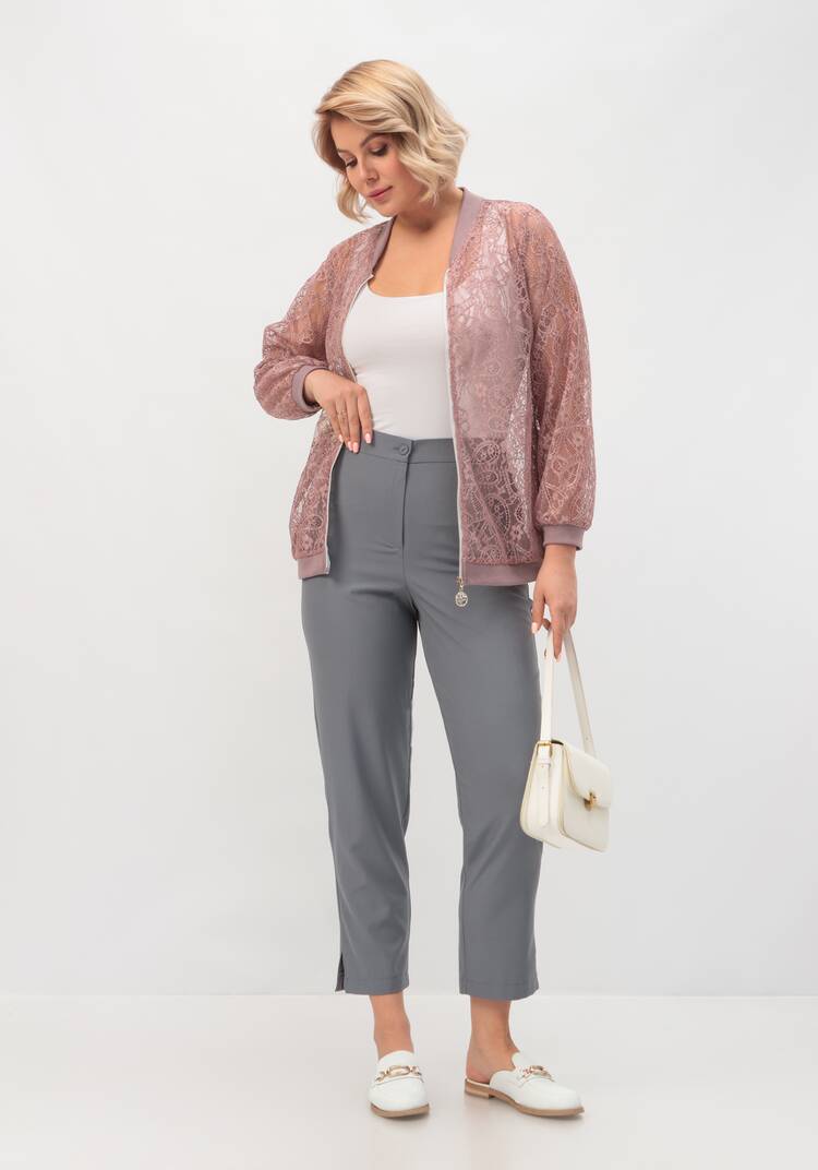 Брюки прямого силуэта 7/8 шир.  750, рис. 9