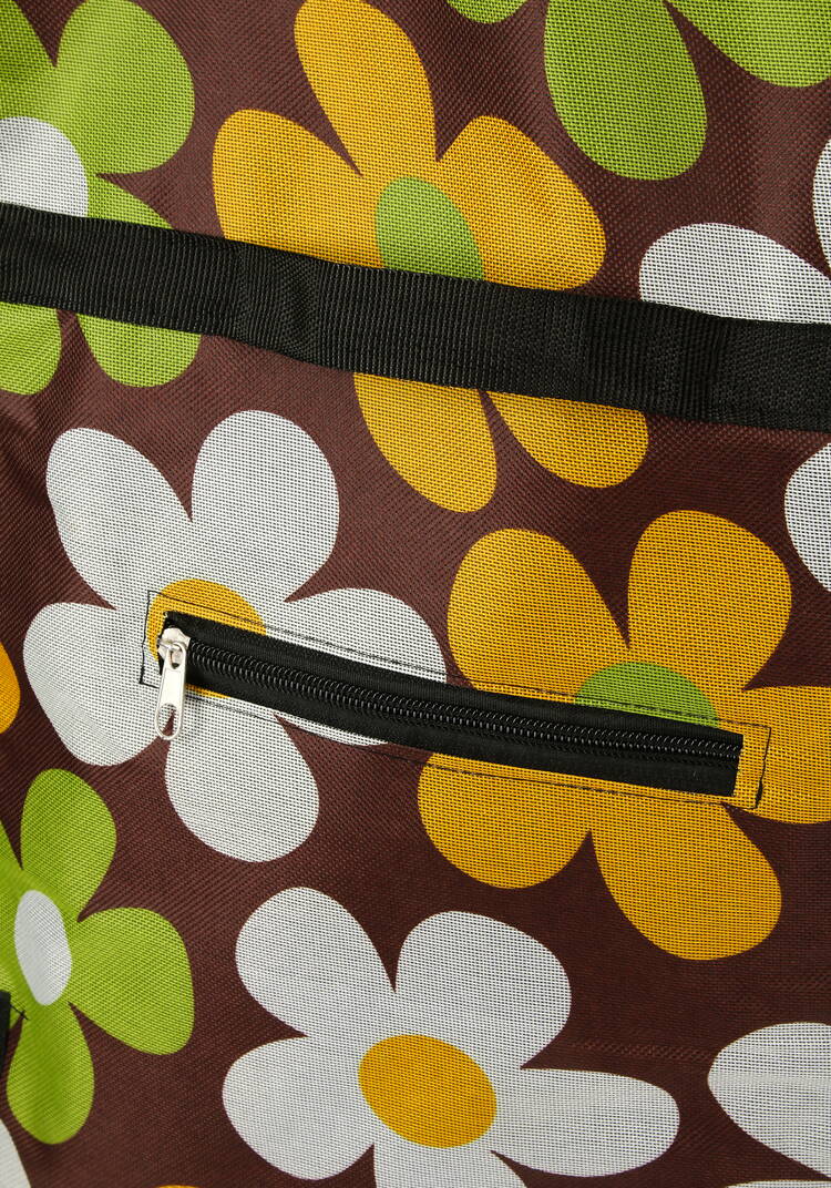 Сумка-тележка складная  Ромашки шир.  750, рис. 3