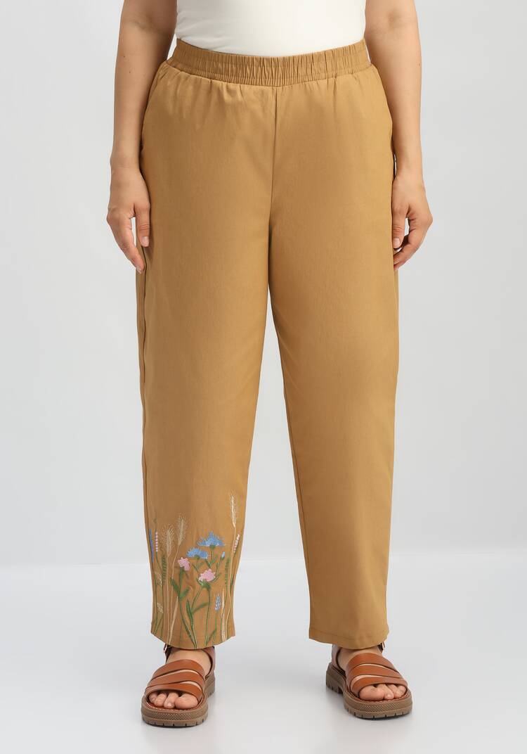 Брюки с вышивкой по низу шир.  750, рис. 4