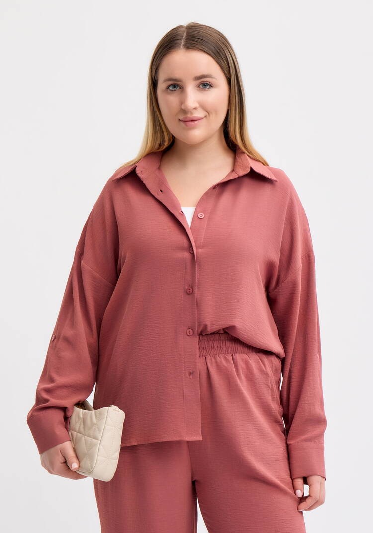 Рубашка свободного кроя с ассиметричным низом шир.  750, рис. 13