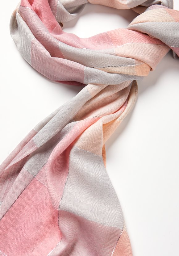 Палантин в клетку Амели шир.  580, рис. 8