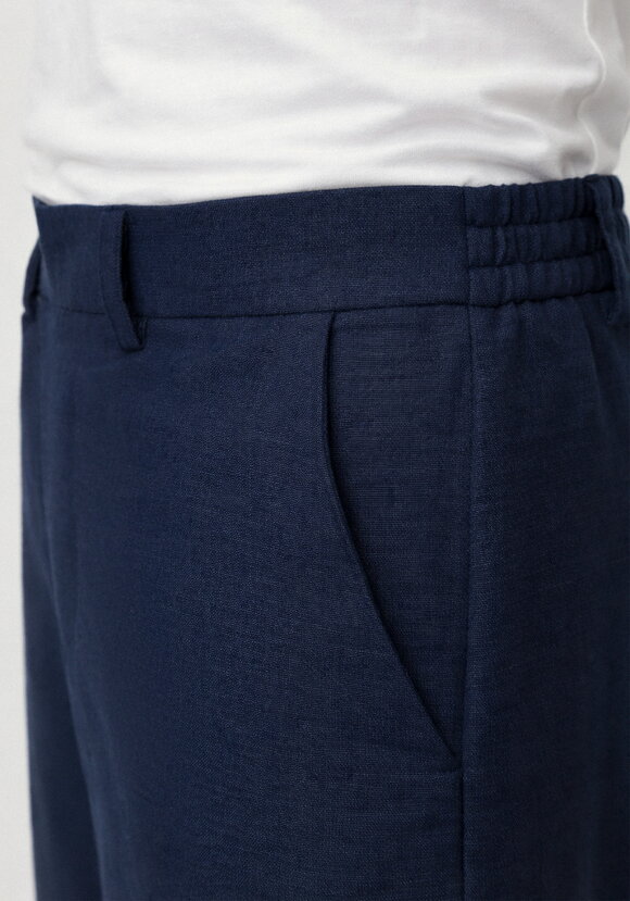 Брюки изо льна с поясом шир.  580, рис. 22