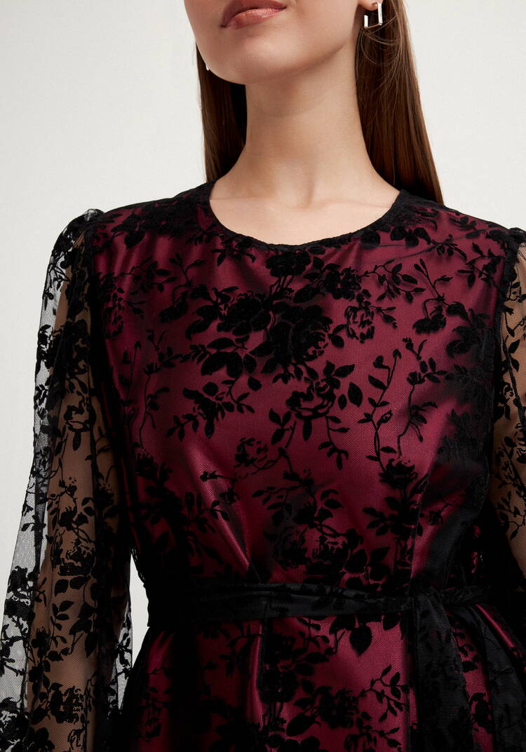 Платье из бархата свободного кроя шир.  750, рис. 13