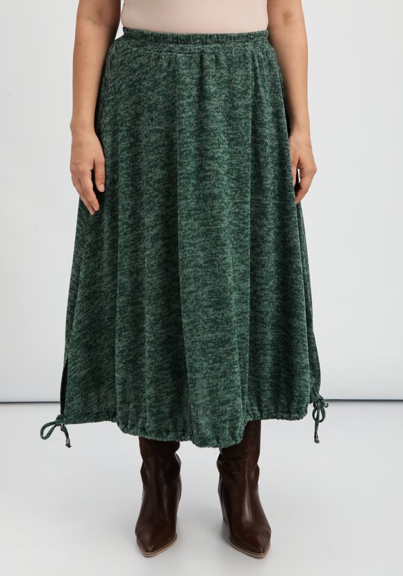 Юбка А-силуэта с кулиской по низу шир.  580, рис. 4