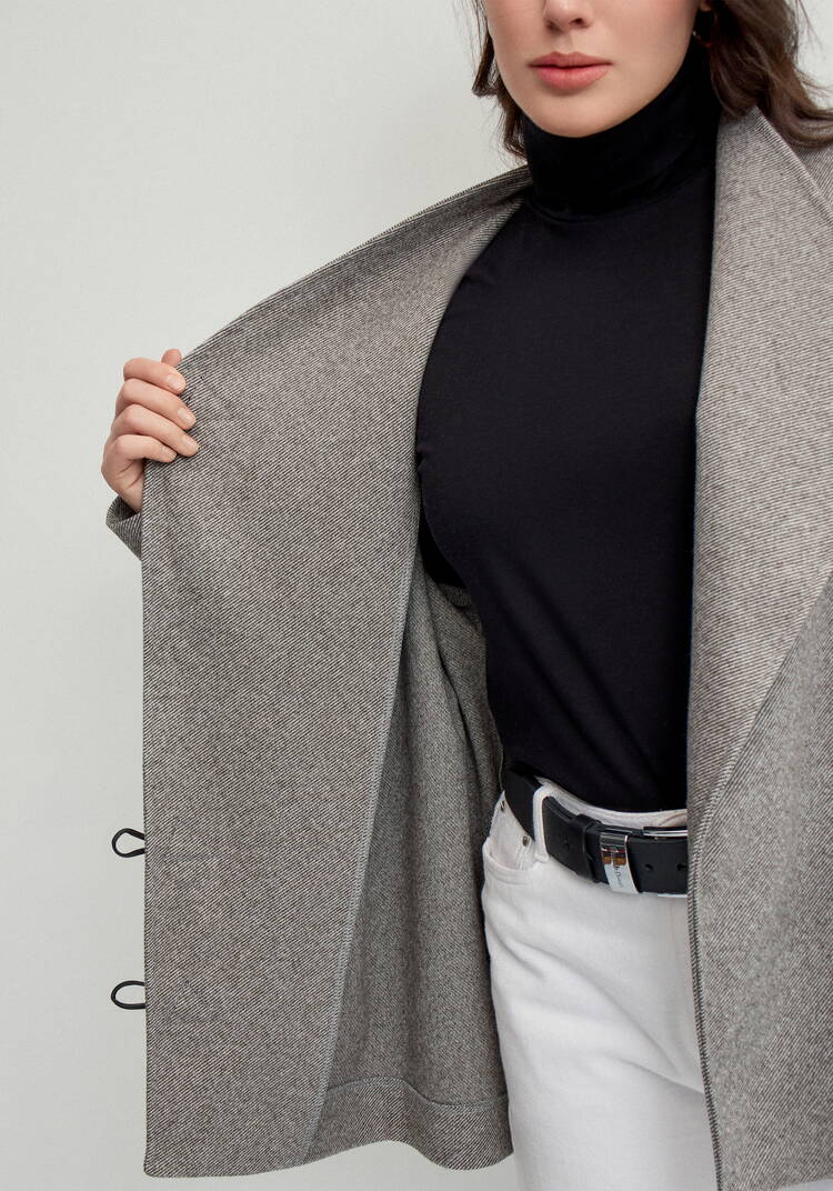 Пиджак с асимметричной застёжкой шир.  750, рис. 6