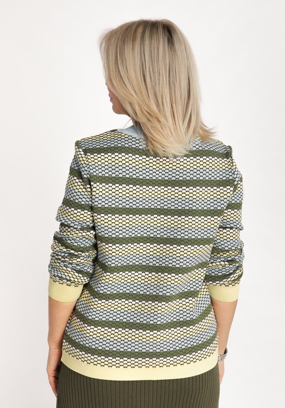 Джемпер свободный в полоску шир.  580, рис. 10