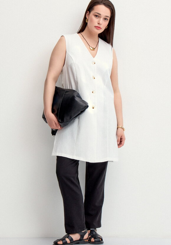 Жилет изо льна шир.  580, рис. 15