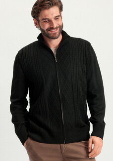 Кардиган на молнии с фактурным рисунком