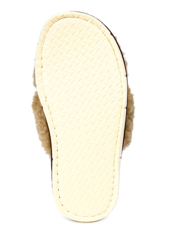 Тапочки из верблюжьей шерсти Крестик шир.  580, рис. 5