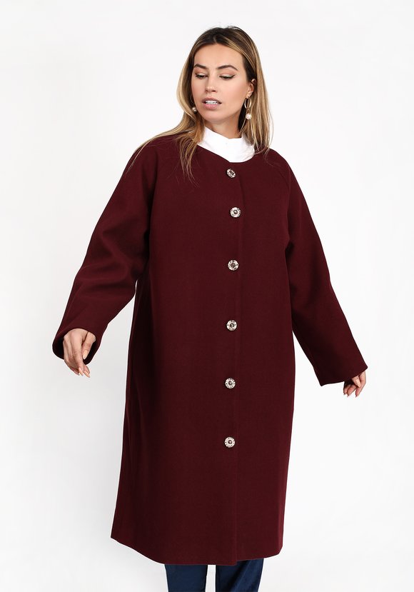 Пальто на пуговицах шир.  580, рис. 5