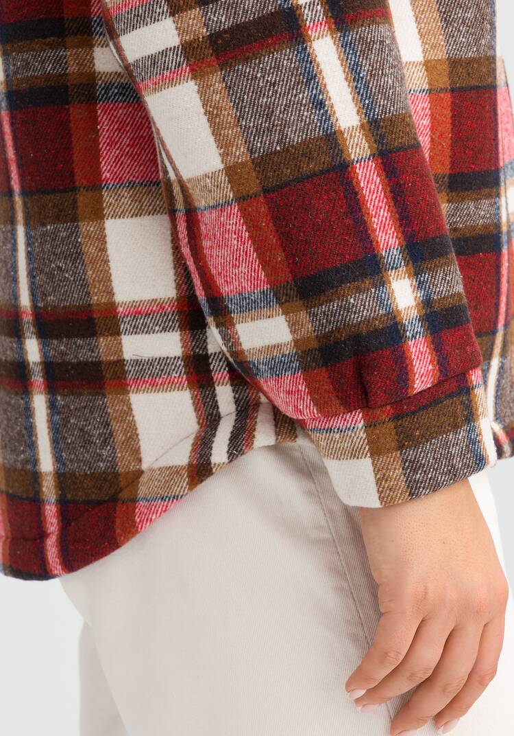 Толстовка утеплённая в клетку шир.  750, рис. 24