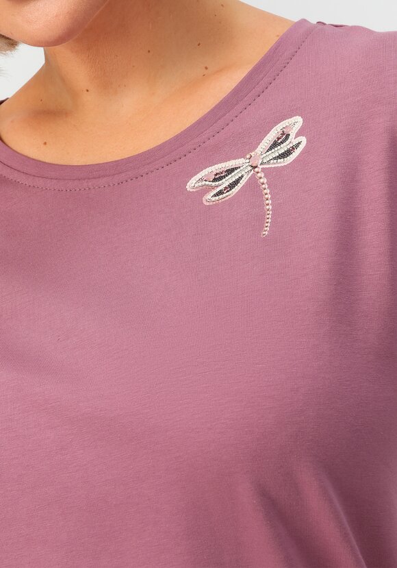 Блуза с принтом стрекоза шир.  580, рис. 20