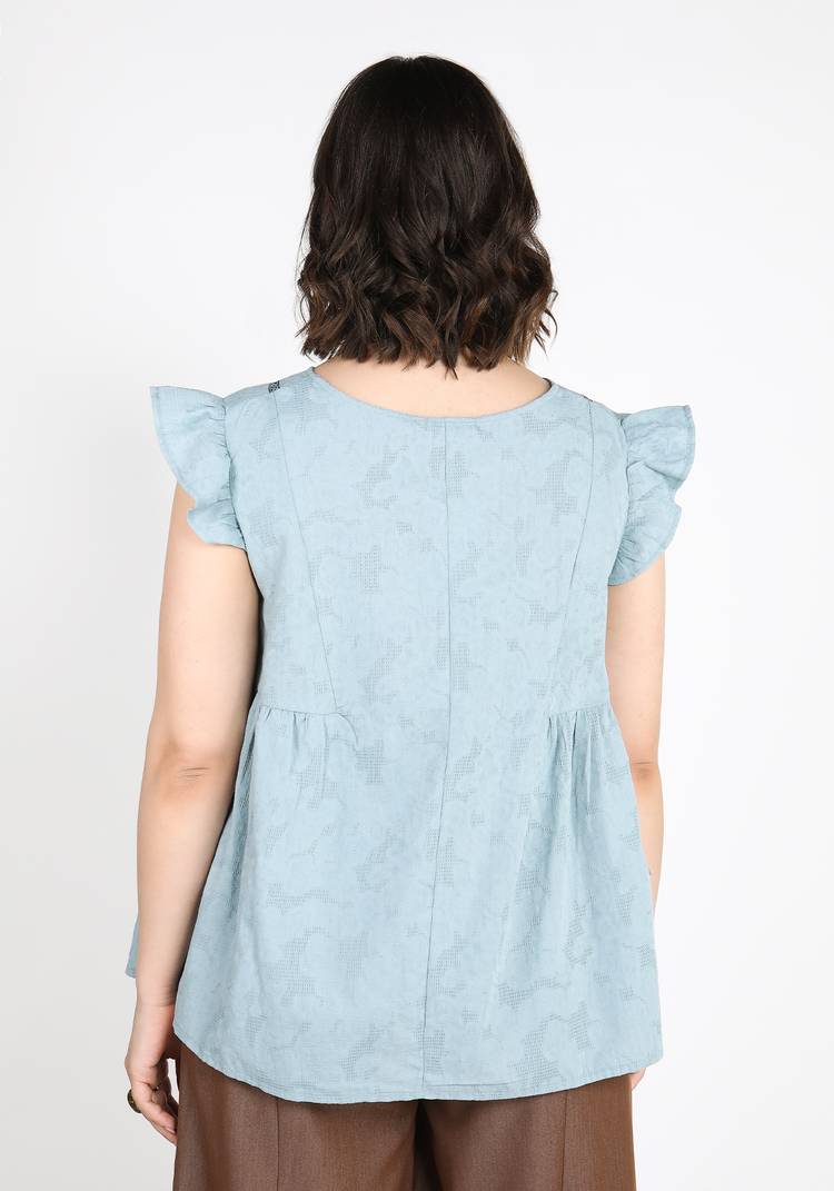 Блуза с рукавом крылышком шир.  750, рис. 3