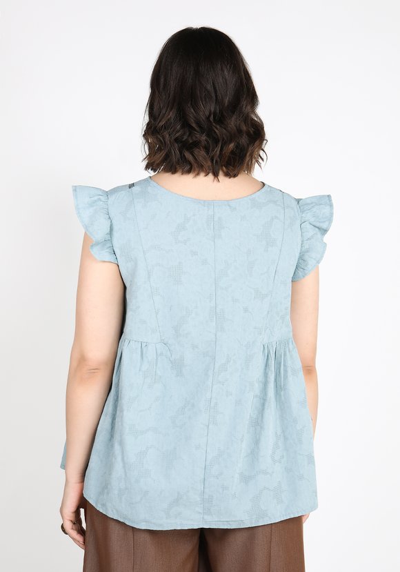 Блуза с рукавом крылышком шир.  580, рис. 3