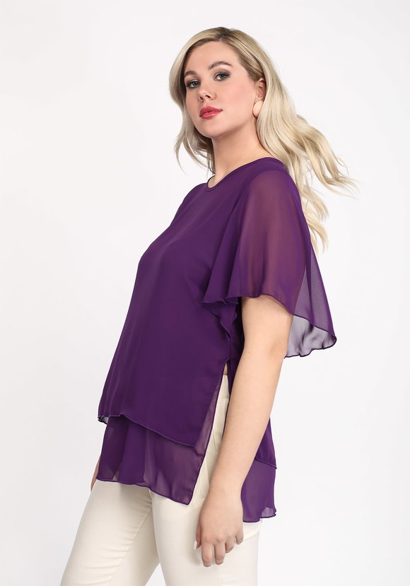 Блуза Яркая модница шир.  580, рис. 7