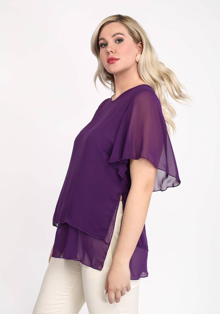 Блуза Яркая модница шир.  750, рис. 7