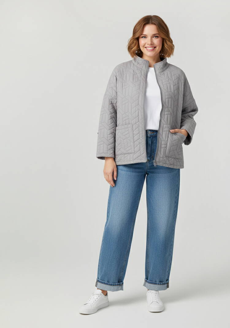 Куртка с объемной стежкой шир.  750, рис. 2